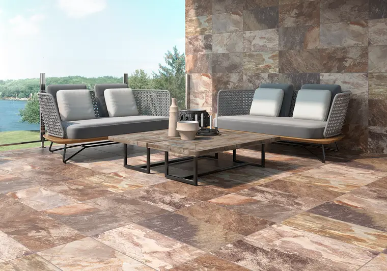 Geotiles NEPAL — πορσελανάτο πλακάκι δαπέδου με όψη πέτρας, για εσωτερικούς και εξωτερικούς χώρους