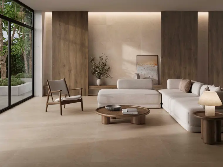 Geotiles NORTH — πορσελανάτο πλακάκι με όψη πέτρας, για εσωτερικούς και εξωτερικούς χώρους