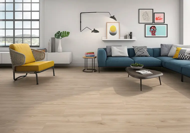 Geotiles TABULA — πορσελανάτο πλακάκι δαπέδου με όψη ξύλου, για εσωτερικούς και εξωτερικούς χώρους