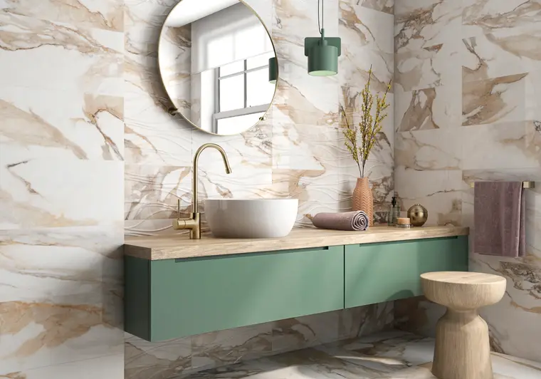 Geotiles VALERIA P.R. — κεραμικό πλακάκι κόκκινης πάστας με όψη μαρμάρου