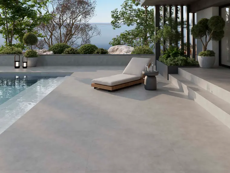 Geotiles ZERO — πορσελανάτο πλακάκι με όψη τσιμέντου