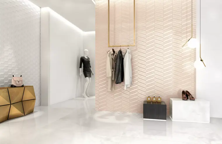 Grespania White&co — κεραμικό πλακάκι τοίχου με διακοσμητικό σχέδιο