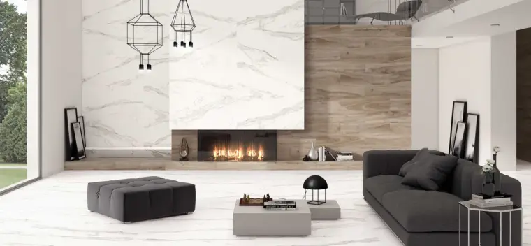 Ibero Ceramica S.Carrara — πορσελανάτο πλακάκι δαπέδου και τοίχου με όψη μαρμάρου