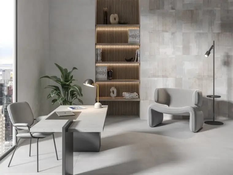 Ibero Ceramica Shade — πορσελανάτο πλακάκι δαπέδου και τοίχου με όψη τσιμέντου