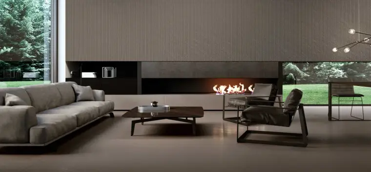 Ibero Ceramica Titanium — πορσελανάτο πλακάκι δαπέδου με όψη μετάλλου