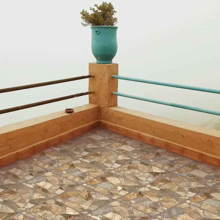 Izida Cobblestone — πορσελανάτο πλακάκι δαπέδου και τοίχου με όψη πέτρας, για εσωτερικούς και εξωτερικούς χώρους