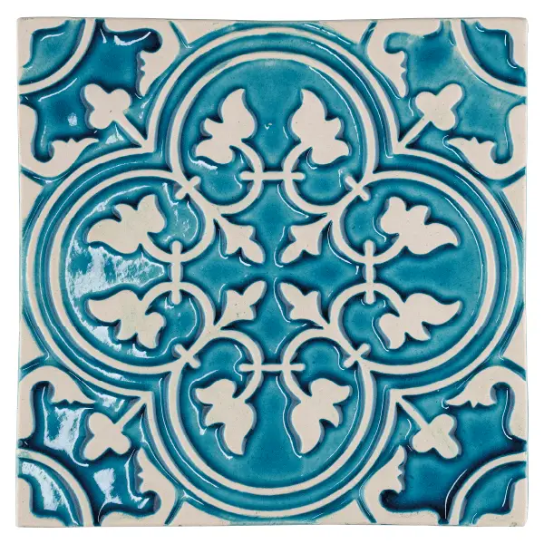 Πλακάκια Karoistanbul Art Nouveau Collection — διακοσμητικό, γυαλιστερό, 15×15 cm