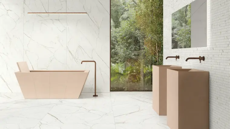 Πλακάκια Keope Elements Lux — πορσελανάτο, μάρμαρο, γυαλισμένο, 60×60 cm