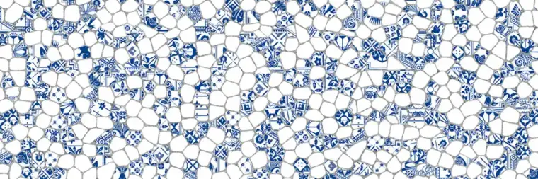 Keros White Gaudi — κεραμικό πλακάκι τοίχου σε ενιαίο χρώμα