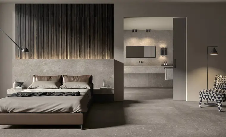 Πλακάκια Kronos Ceramiche Le Reverse — πορσελανάτο ολόμαζο, πέτρα, ματ, 120×280 cm