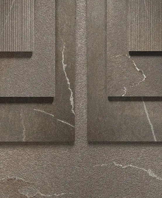 Πλακάκια Kronos Ceramiche Piasentina Stone — πορσελανάτο ολόμαζο, πέτρα, σατινέ, 120×280 cm