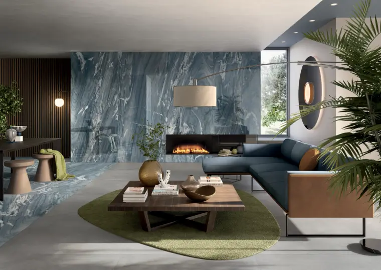Πλακάκια Lea Ceramiche Noblesse — πορσελανάτο ολόμαζο, μάρμαρο, γυαλισμένο, 120×278 cm