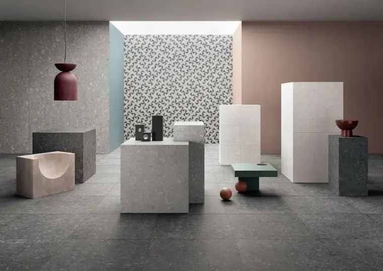 Lea Ceramiche Sidestone — ολόμαζο πορσελανάτο πλακάκι δαπέδου και τοίχου με όψη πέτρας