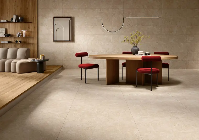 Πλακάκια Love Tiles Élan — πορσελανάτο ολόμαζο, πέτρα, ματ, 100×100 cm