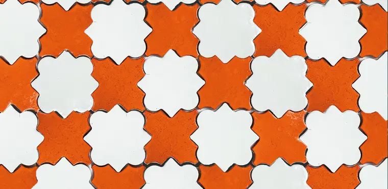 Πλακάκια Maora Ceramica Cross + star — διακοσμητικό, γυαλιστερό, 16×16 cm
