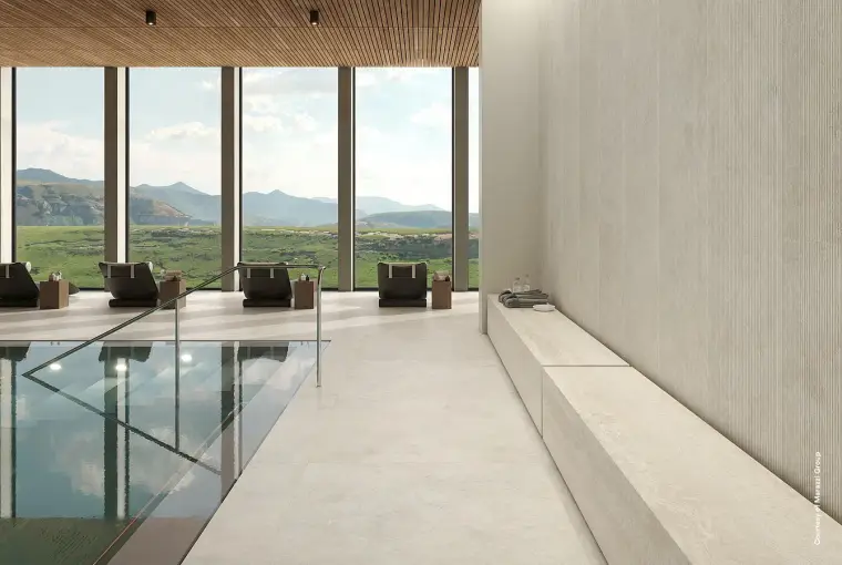 Marazzi Mystone Tivoli — πορσελανάτο πλακάκι δαπέδου και τοίχου με όψη πέτρας, για εσωτερικούς και εξωτερικούς χώρους
