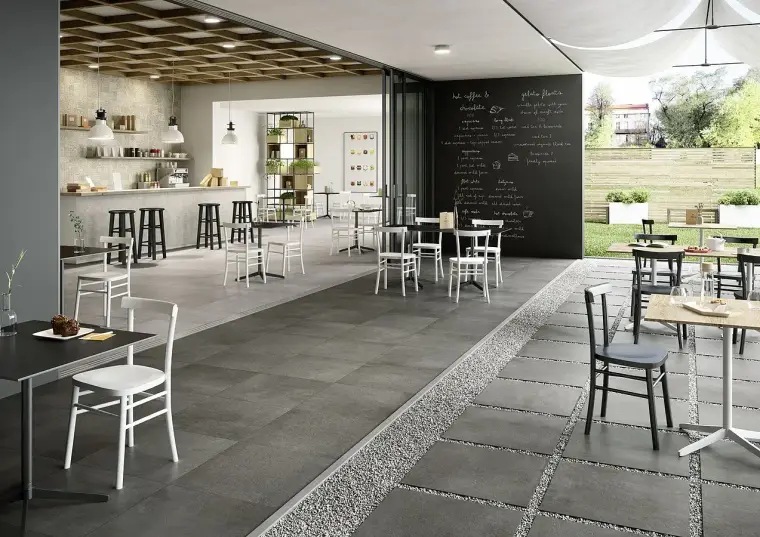 Marazzi Plaster20 — πορσελανάτο πλακάκι δαπέδου με όψη τσιμέντου, για εσωτερικούς και εξωτερικούς χώρους