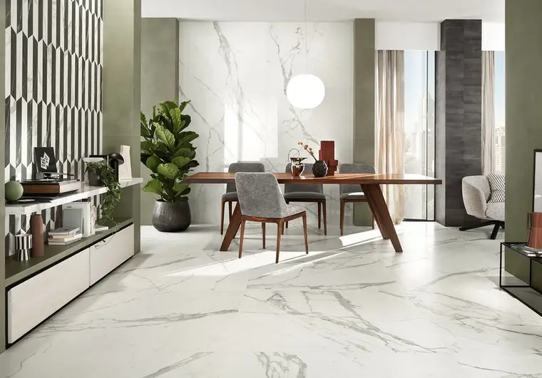 Marca Corona Scultorea — πλακάκι δαπέδου και τοίχου με όψη μαρμάρου