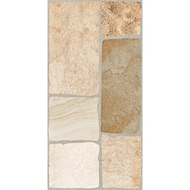Πλακάκια Ceramica Mediterranea Pedra — πορσελανάτο, πέτρα, αντιολισθητικό, 30,2×60,4 cm