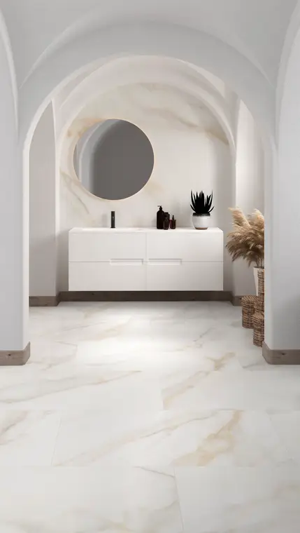 Mykonos Cerámica San Carlo — πορσελανάτο πλακάκι δαπέδου και τοίχου με όψη μαρμάρου