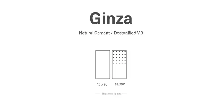 Πλακάκια Nadis Design Ginza — κεραμικό λευκής πάστας, μονόχρωμο, ματ, 10×20 cm