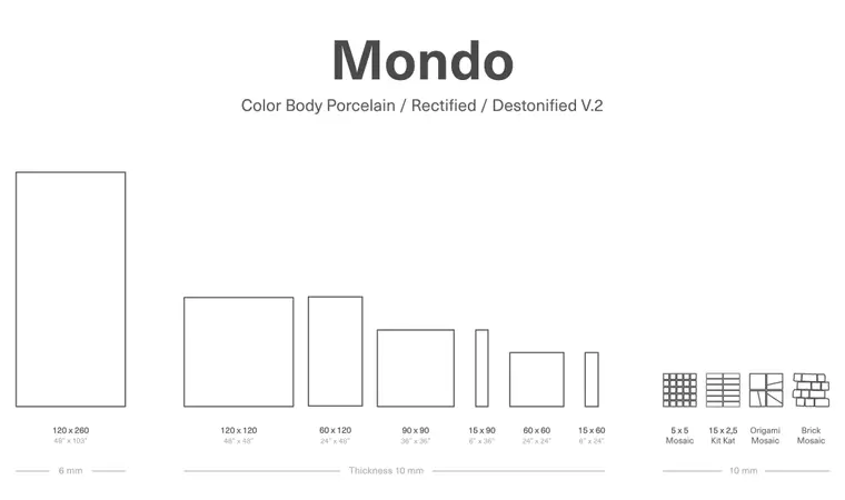 Nadis Design Mondo — ολόμαζο πορσελανάτο πλακάκι δαπέδου και τοίχου με όψη πέτρας