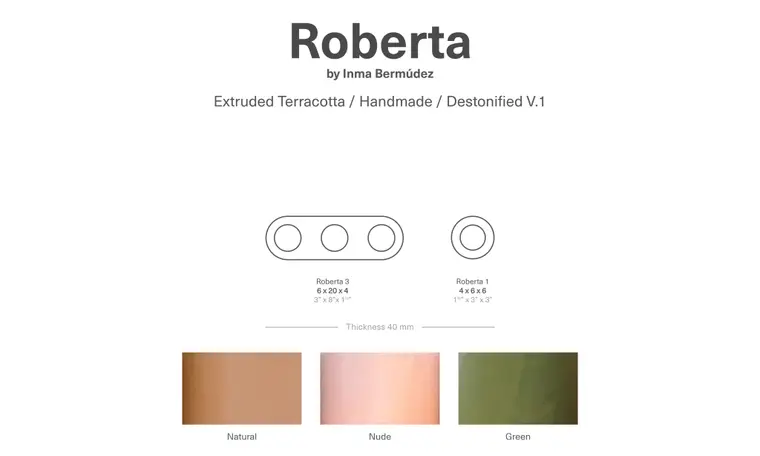 Nadis Design Roberta — κεραμικό πλακάκι με διακοσμητικό σχέδιο
