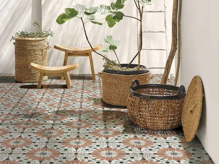 Nanda Tiles Loft Floor — πορσελανάτο πλακάκι δαπέδου και τοίχου με διακοσμητικό σχέδιο, για εσωτερικούς και εξωτερικούς χώρους