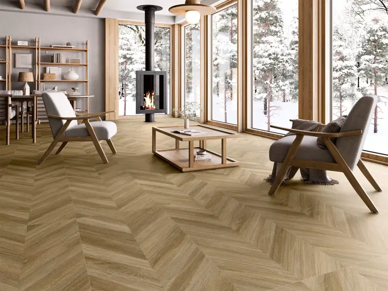 New Tiles Dinamarca — πορσελανάτο πλακάκι δαπέδου και τοίχου με όψη ξύλου