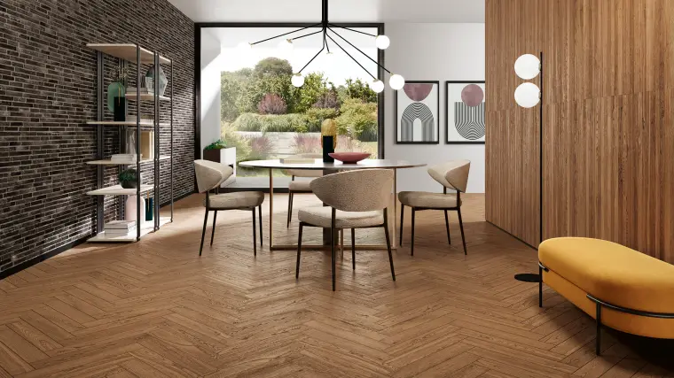 Novabell Nordic Wood — ολόμαζο πορσελανάτο πλακάκι δαπέδου και τοίχου με όψη ξύλου, για εσωτερικούς και εξωτερικούς χώρους