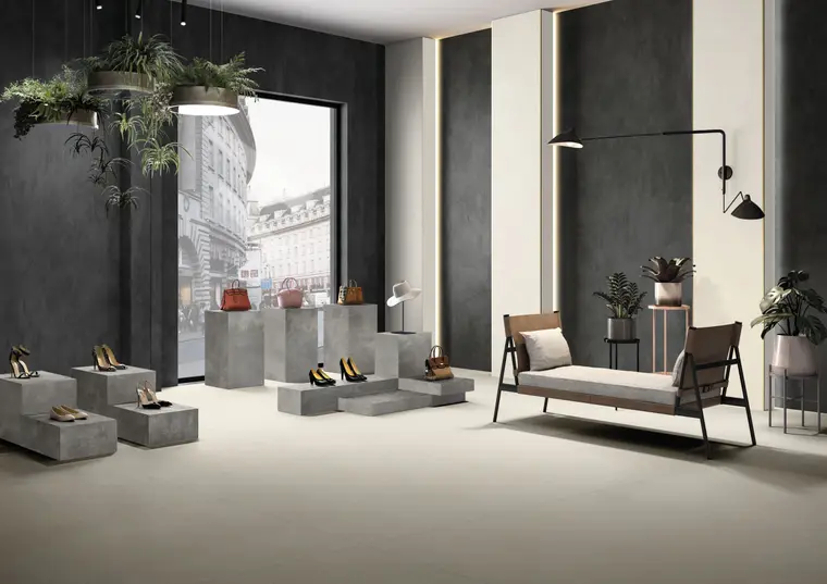 NuovoCorso Cement White — πορσελανάτο πλακάκι δαπέδου και τοίχου με όψη τσιμέντου