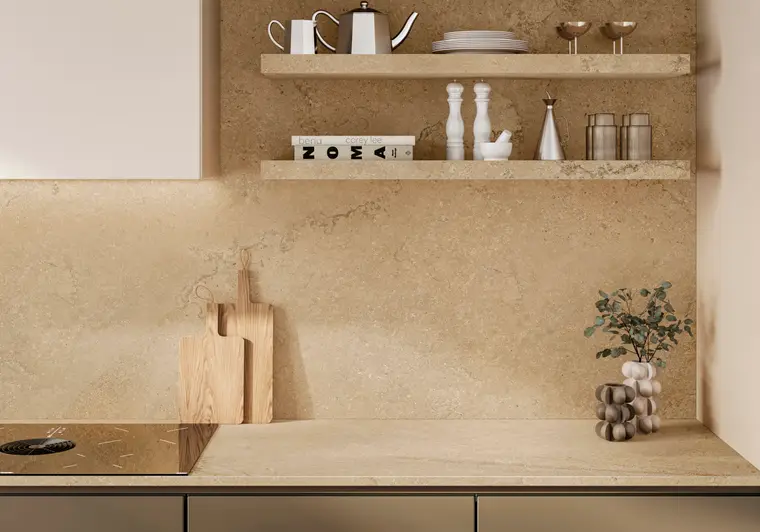 NuovoCorso Geostone Beige — πορσελανάτο πλακάκι δαπέδου και τοίχου με όψη πέτρας