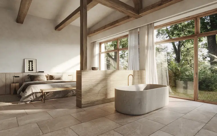 Peronda Lucca Flagstone Porcelain — πορσελανάτο πλακάκι δαπέδου με όψη μαρμάρου
