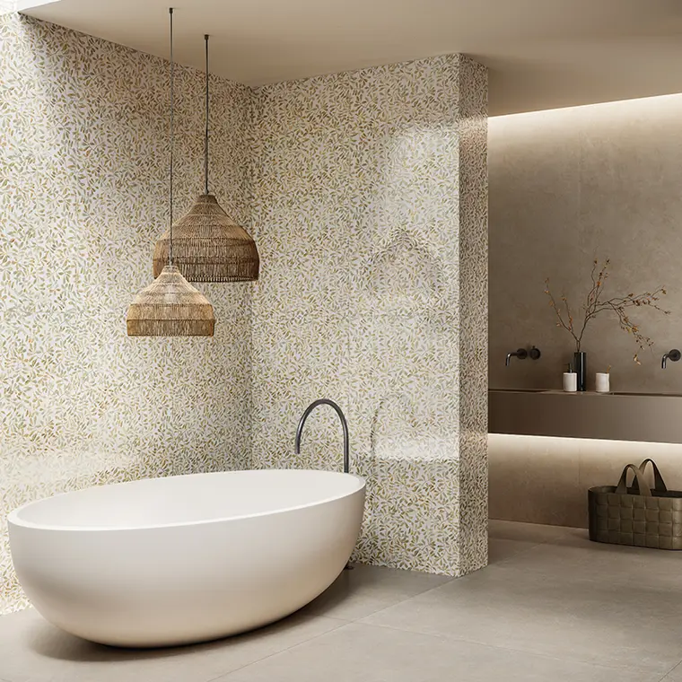 Ceramiche Piemme Makro Deco — ολόμαζο πορσελανάτο πλακάκι τοίχου με διακοσμητικό σχέδιο
