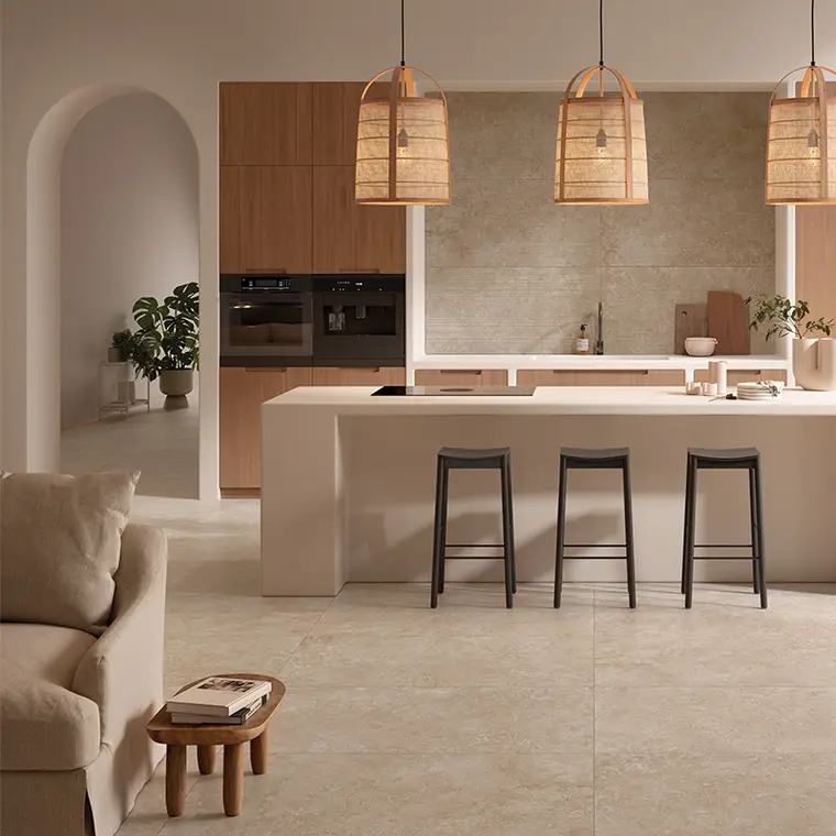 Ceramiche Piemme Moon — ολόμαζο πορσελανάτο πλακάκι δαπέδου και τοίχου με όψη πέτρας, για εσωτερικούς και εξωτερικούς χώρους