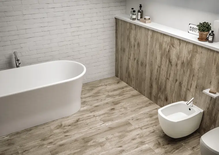 Porcelaingres Pure Wood — ολόμαζο πορσελανάτο πλακάκι δαπέδου και τοίχου με όψη ξύλου