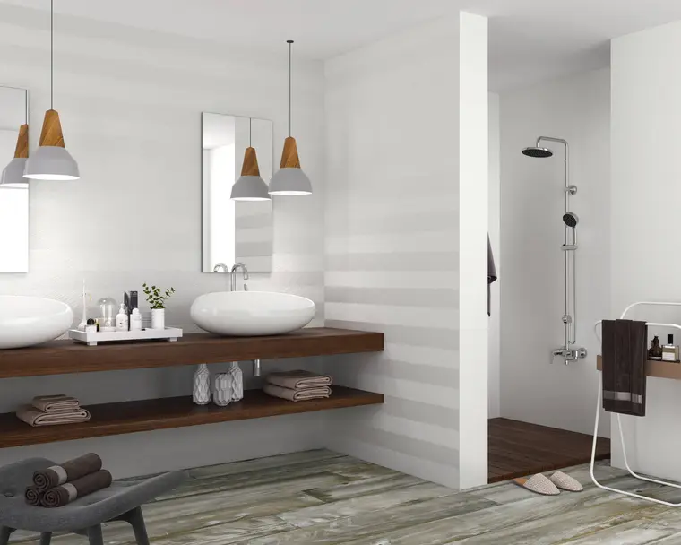 Πλακάκια Porcelanite Dos Artic — κεραμικό λευκής πάστας, μονόχρωμο, 40×120 cm