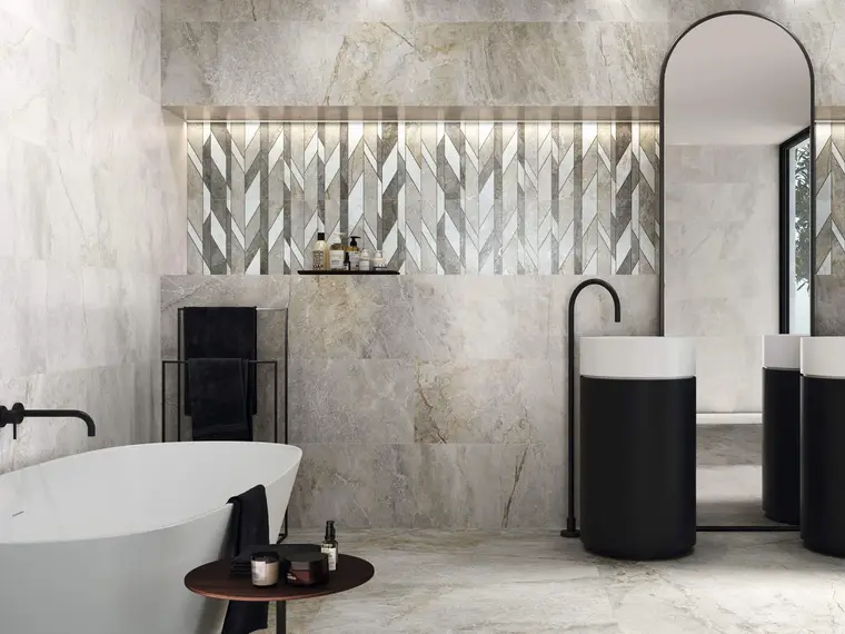 Porcelanite Dos Támesis — πορσελανάτο πλακάκι δαπέδου και τοίχου με όψη μαρμάρου, για εσωτερικούς και εξωτερικούς χώρους