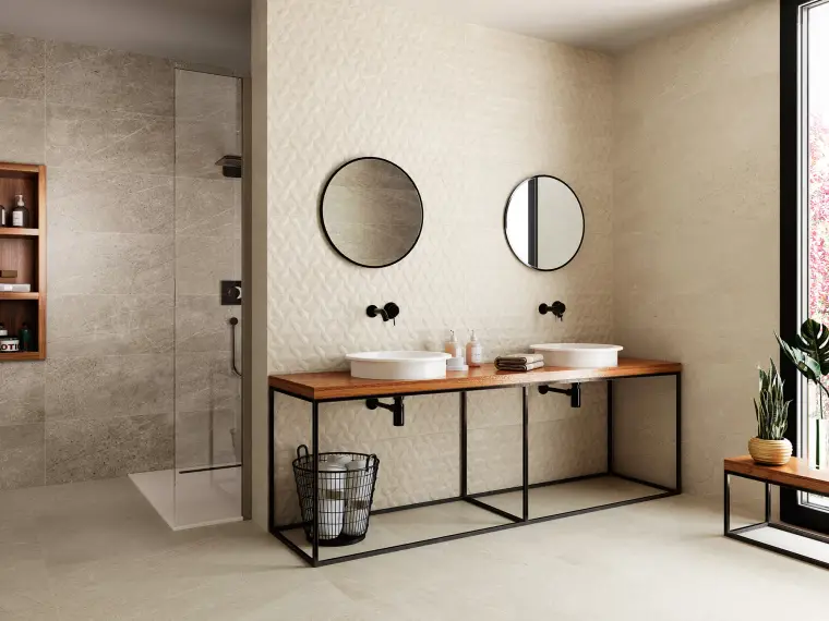 Porcelanite Dos Trevi — πορσελανάτο πλακάκι δαπέδου και τοίχου με όψη μαρμάρου, για εσωτερικούς και εξωτερικούς χώρους