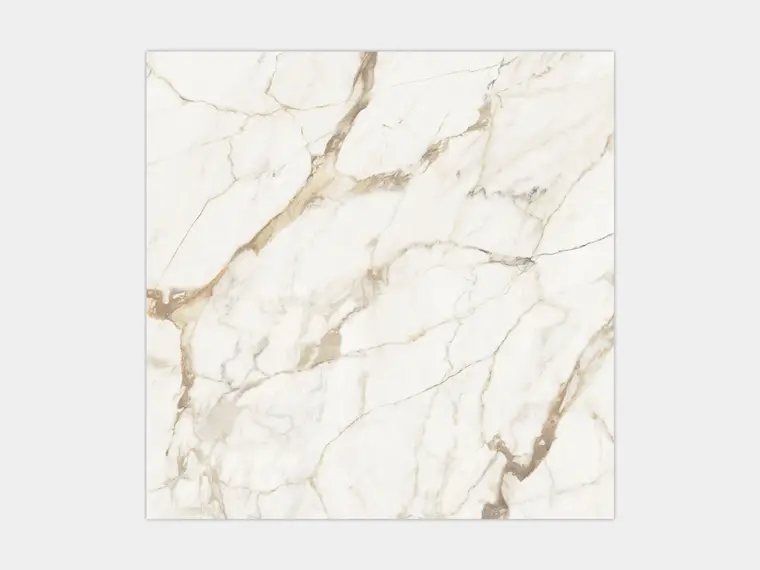 Πλακάκια Porcelanosa Calacatta — πορσελανάτο, μάρμαρο, σατινέ, 120×120 cm