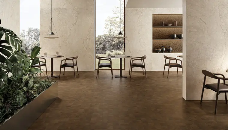 Provenza W-Circles — πορσελανάτο πλακάκι δαπέδου και τοίχου με όψη ξύλου