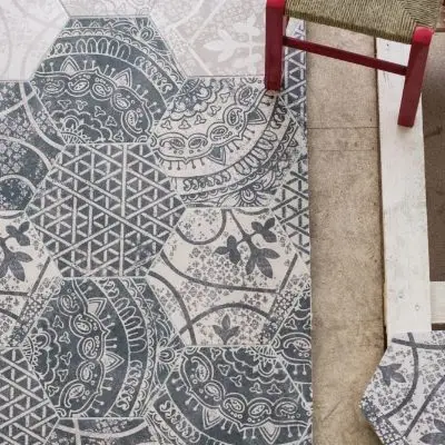 Πλακάκια Quintessenza Ceramiche Alchimia — πορσελανάτο, μονόχρωμο, ματ, 23×26,6 cm