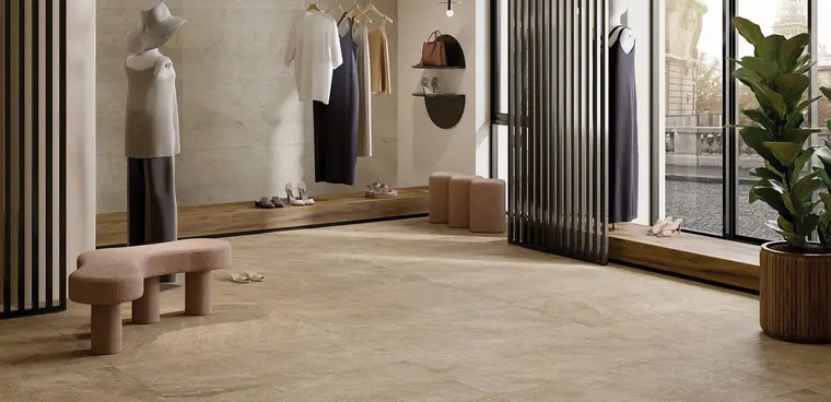 Πλακάκια RAK Ceramics Carmo stone — πορσελανάτο, πέτρα, ανάγλυφο, 60×120 cm