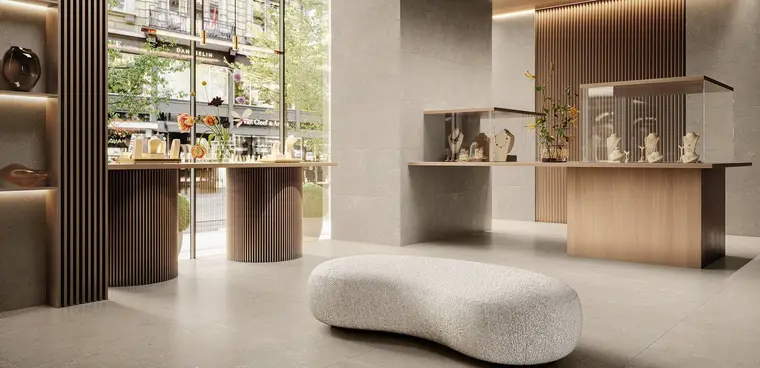 Πλακάκια RAK Ceramics Creative Concrete P Stone — πορσελανάτο, τσιμέντο, ματ, 120×120 cm