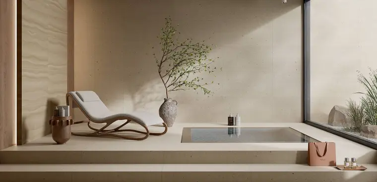 RAK Ceramics Dune Wind — πορσελανάτο πλακάκι με όψη πέτρας, για εσωτερικούς και εξωτερικούς χώρους