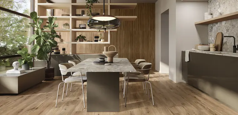 RAK Ceramics Sapien Wood — πορσελανάτο πλακάκι με όψη ξύλου, για εσωτερικούς και εξωτερικούς χώρους