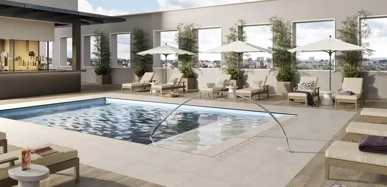 RAK Ceramics Swimming pool tiles — πορσελανάτο πλακάκι σε ενιαίο χρώμα, για εσωτερικούς και εξωτερικούς χώρους