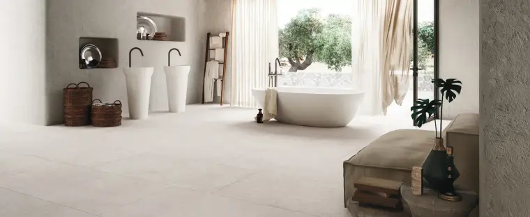 Πλακάκια Ceramiche Refin Block — πορσελανάτο, τσιμέντο, ματ, 120×120 cm