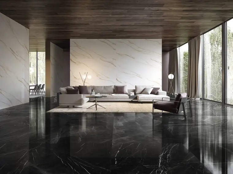 Ceramiche Refin Prestigio Color — πορσελανάτο πλακάκι δαπέδου και τοίχου με όψη μαρμάρου, για εσωτερικούς και εξωτερικούς χώρους