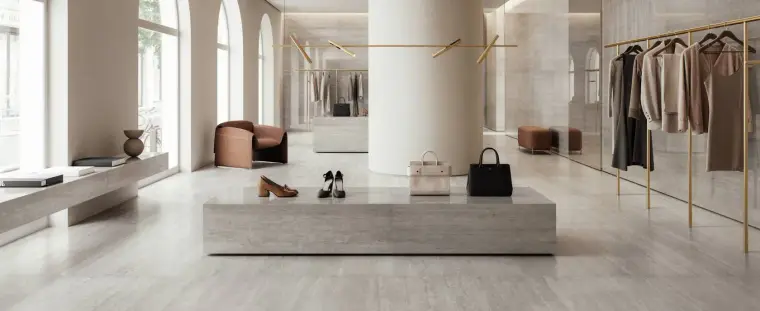 Ceramiche Refin Prestigio Travertino — πορσελανάτο πλακάκι δαπέδου και τοίχου με όψη τραβερτίνη